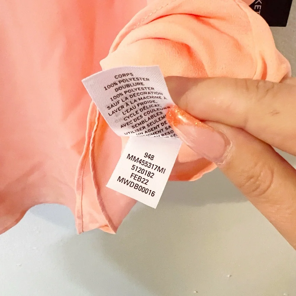 Melrose and market peach lined lace tank top new - Picture 8 of 11